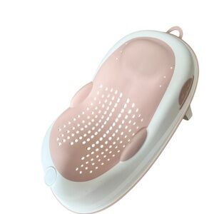 Baby Bath Tub in Pink and White